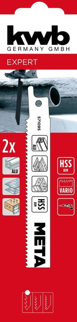 KWB PUUKKOSAHANTERÄ METALLILLE 2 KPL 152 MM
