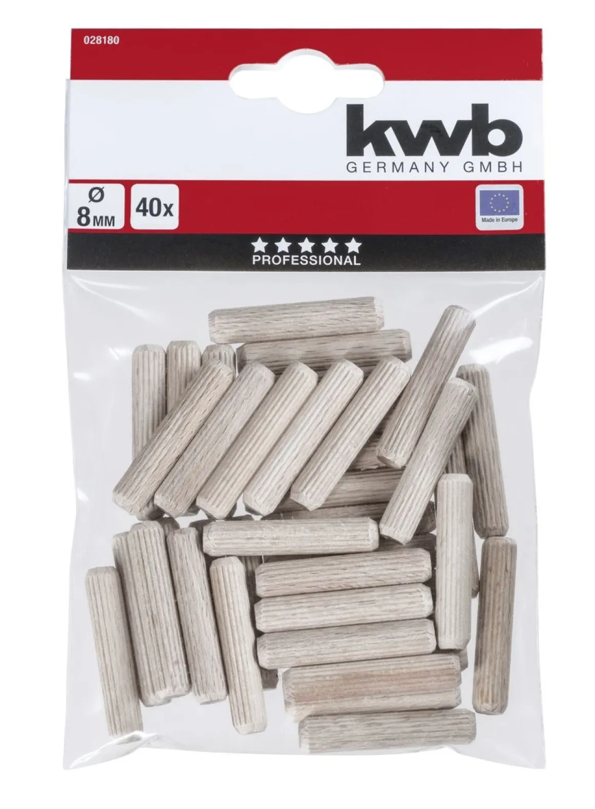KWB PUUTAPPI 40 KPL 8MM
