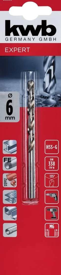 KWB SILVER STAR HSS METALLIPORANTERÄ 6,0 MM