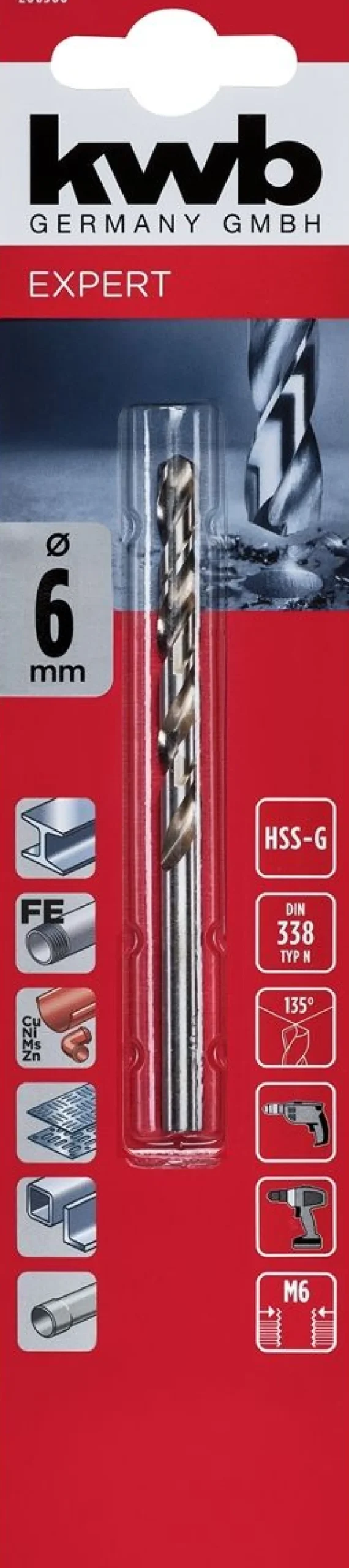 KWB SILVER STAR HSS METALLIPORANTERÄ 6,0 MM