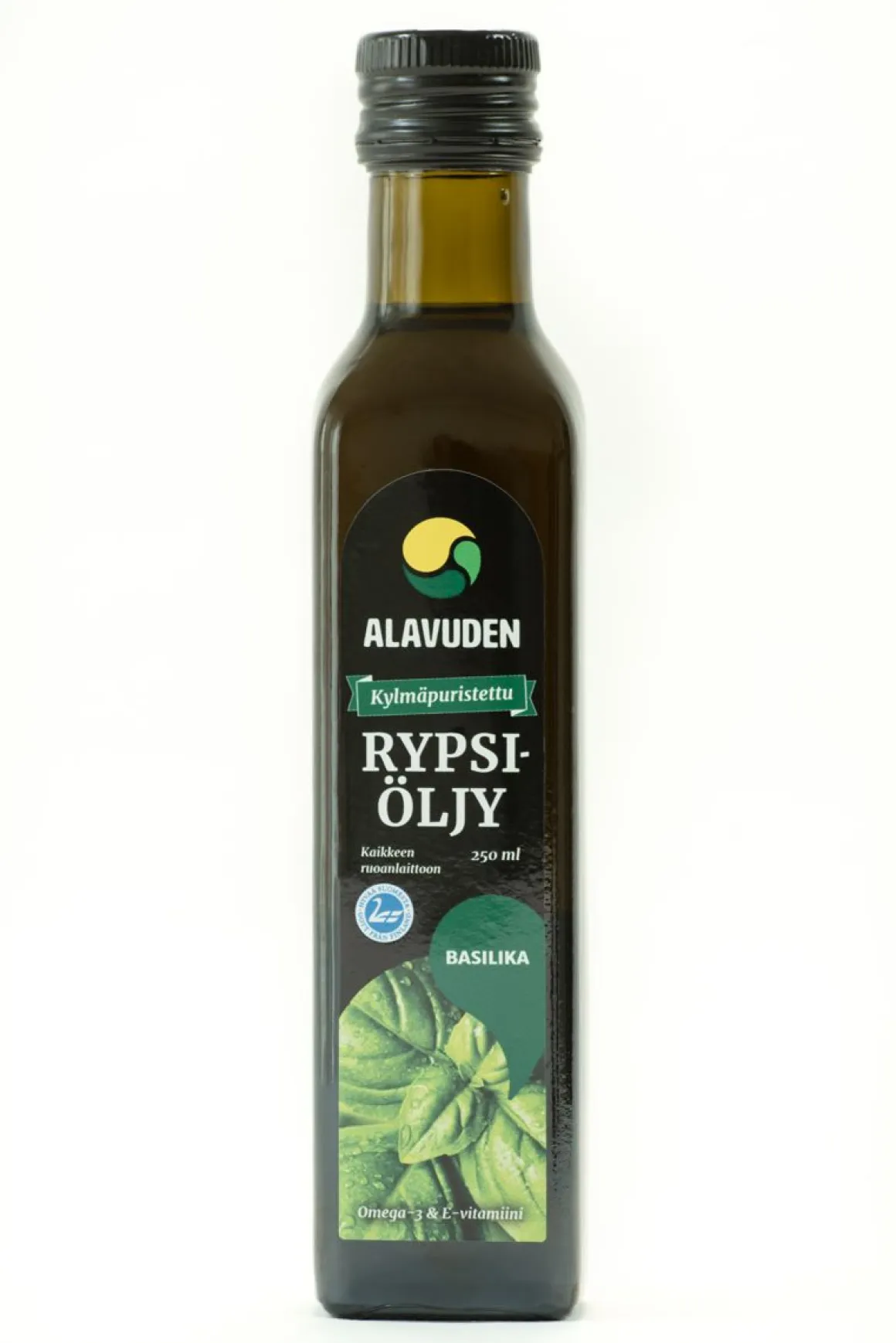 KYLMÄPURISTETTU RYPSIÖLJY BASILIKA 250 ML