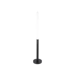 KYNTTILÄNJALKA ISO METALLI MUSTA 24CM