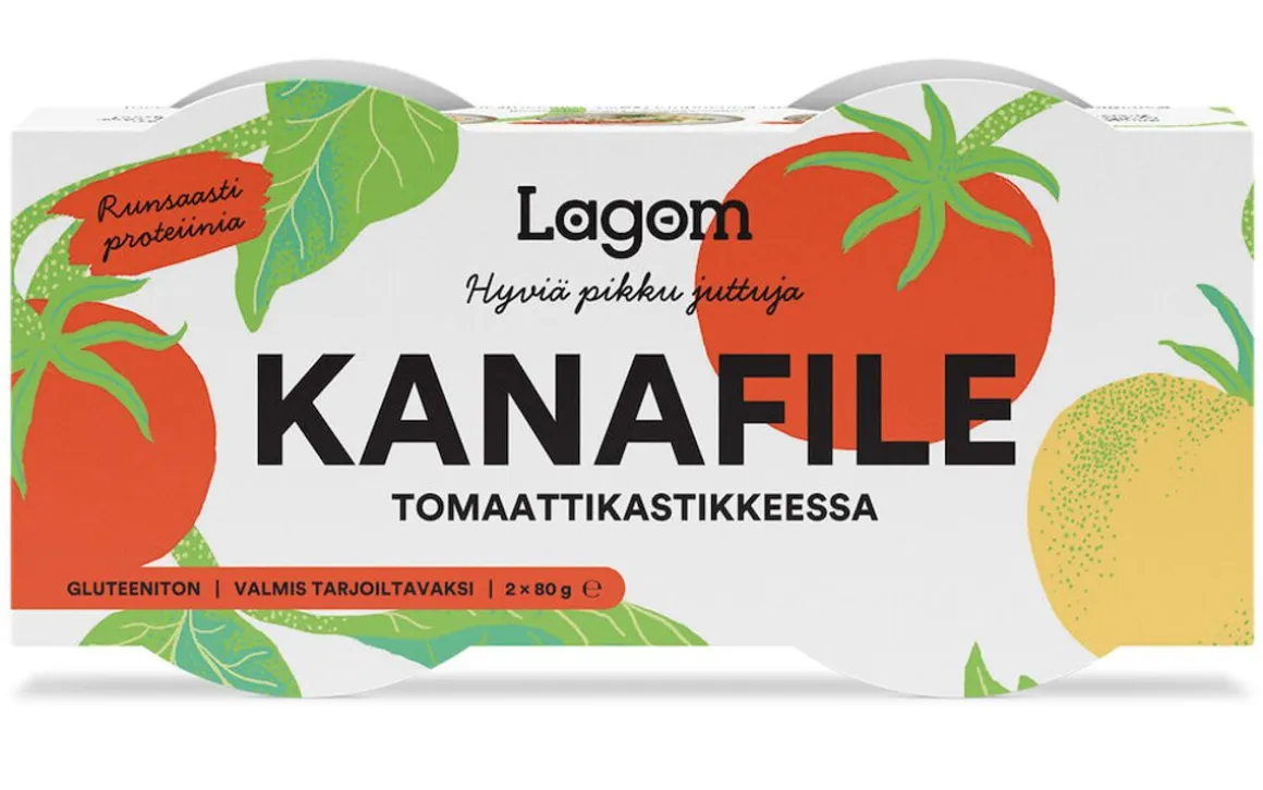 LAGOM KANAFILE TOMAATTI- KASTIKKEESSA 2x80G 160 G