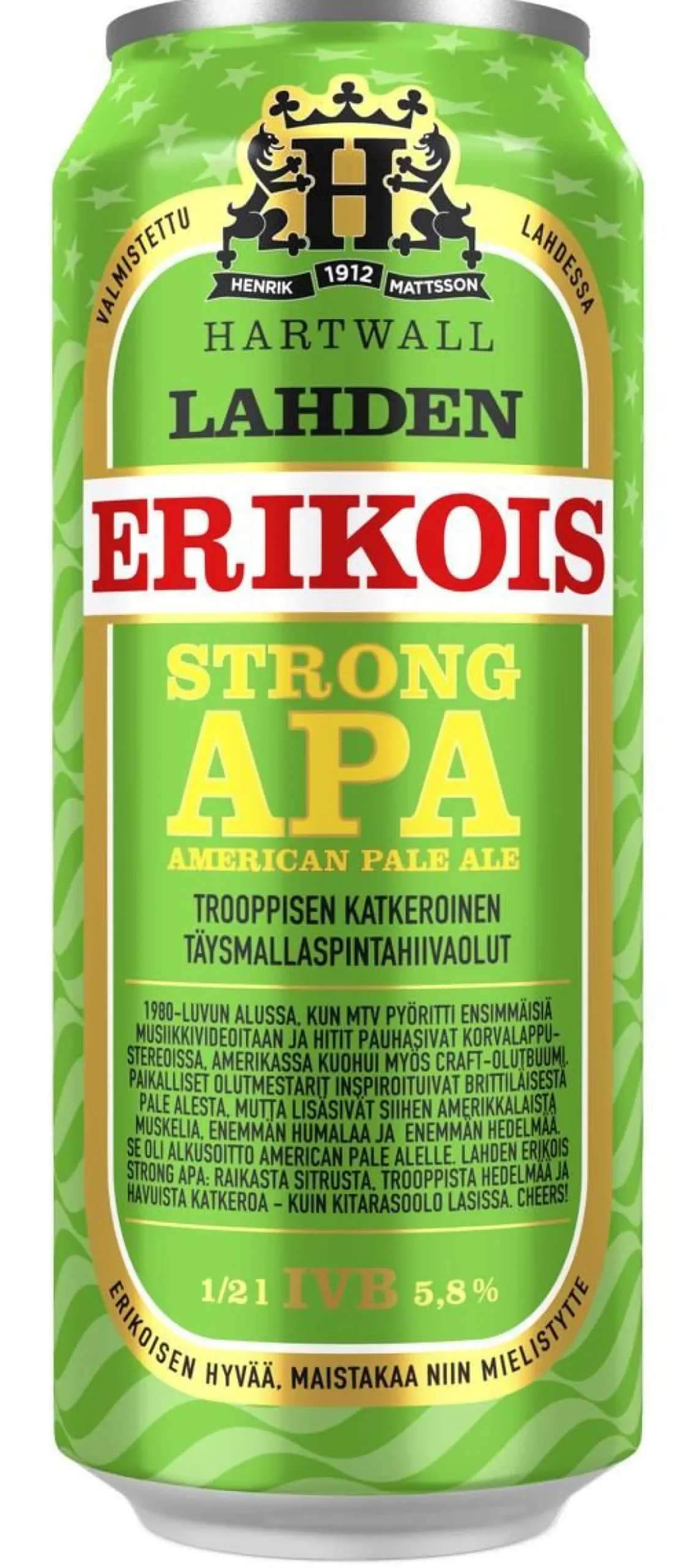 LAHDEN ERIKOIS 5,8% AMERICAN STRONG PALE ALE TLK 500 ML