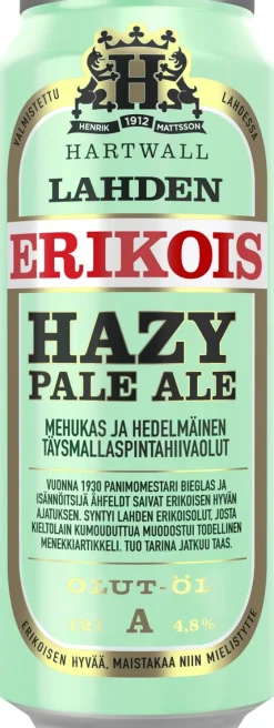 LAHDEN ERIKOIS HAZY PALE ALE 4,8% TLK 500 ML
