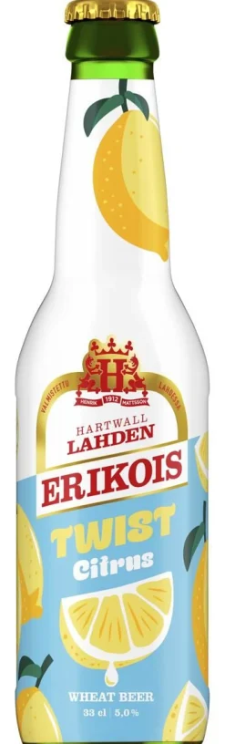 LAHDEN ERIKOIS TWIST CITRUS WHEAT 5% KLP 330 ML