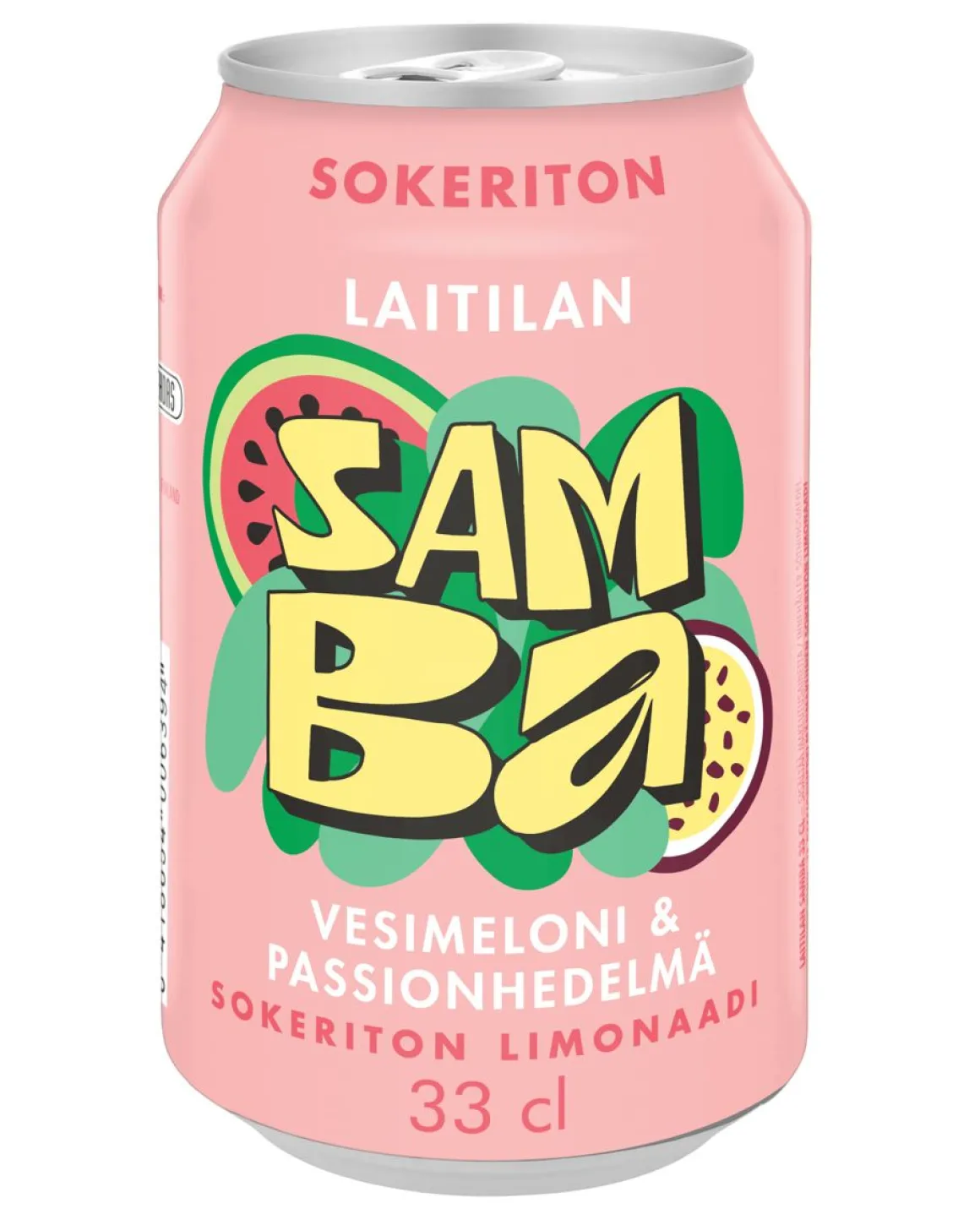 LAITILAN SAMBA VESIMELONI-PASSIONHEDELMÄ SOKERITON