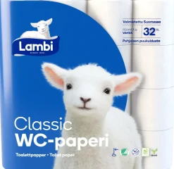 LAMBI TOILET VALKOINEN 32RL 32 KPL