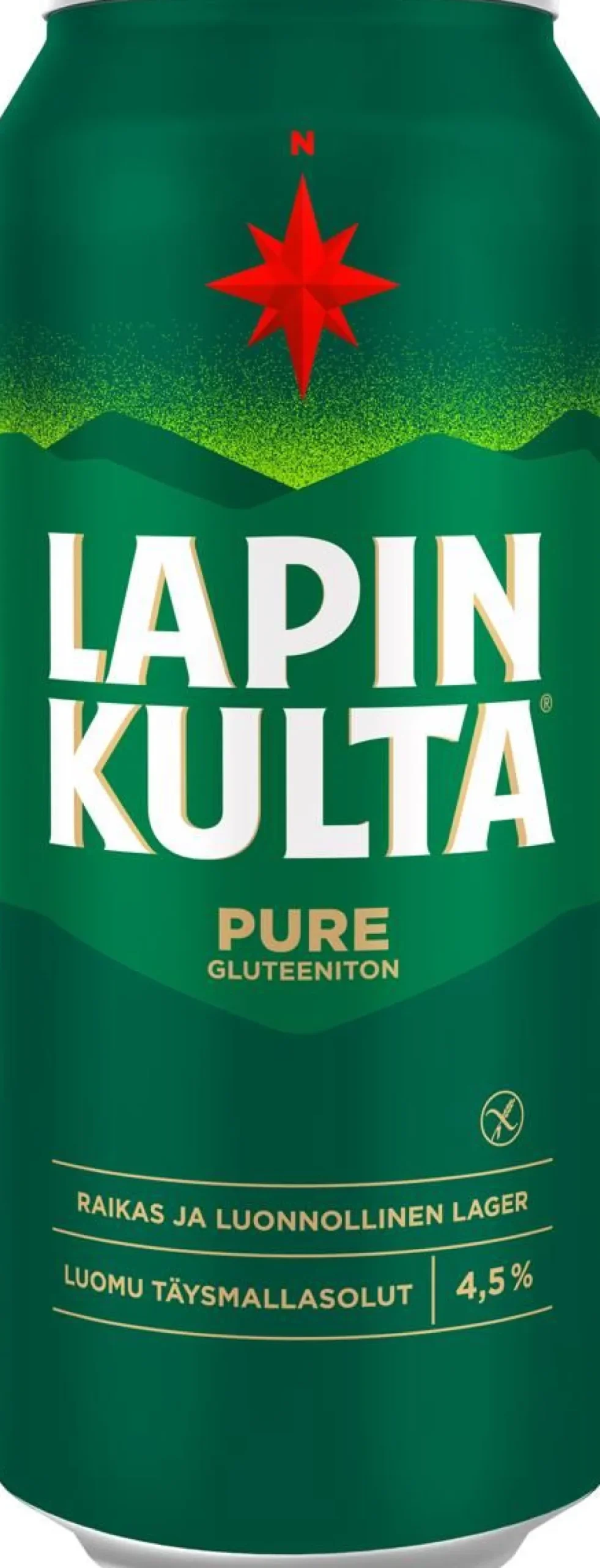 LAPIN KULTA PURE 4,5% GLUTEENITON LUOMU TLK 500 ML