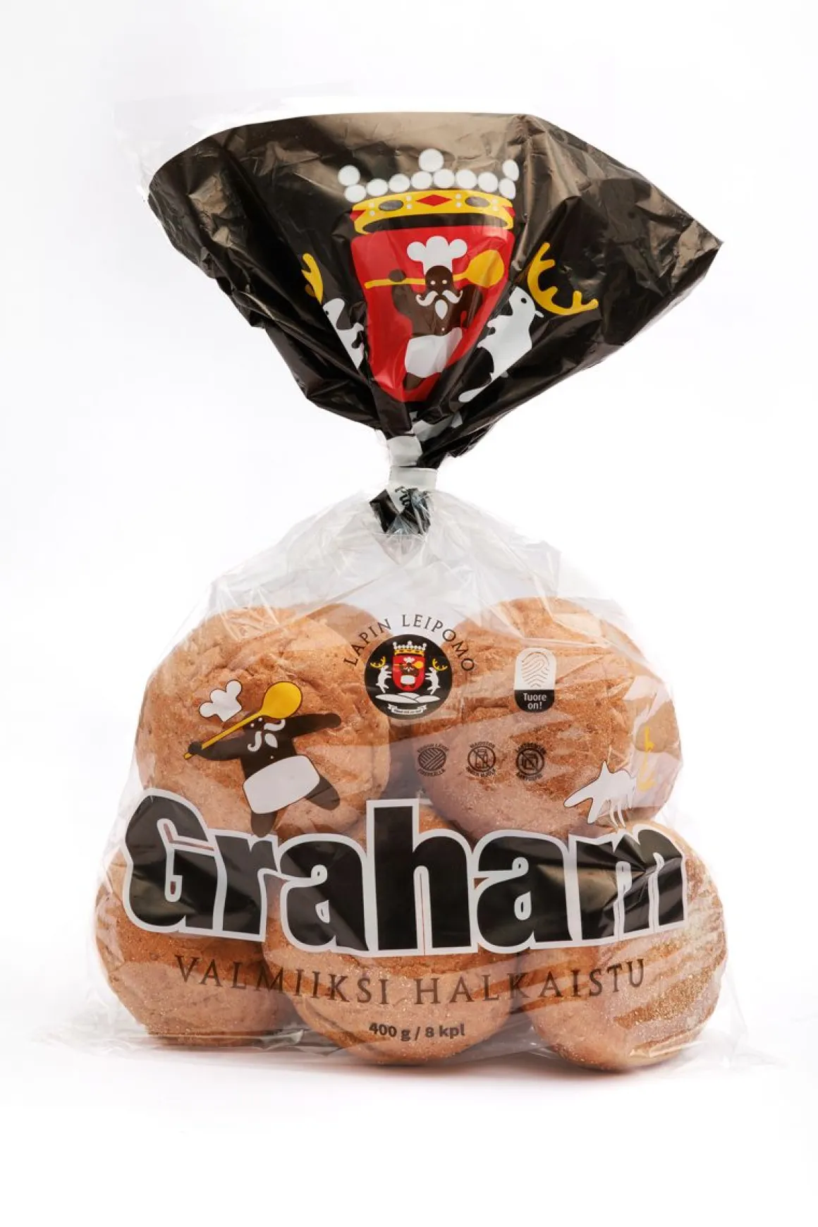 LAPIN LEIPOMO GRAHAMSÄMPYLÄ 8KPL 400 G