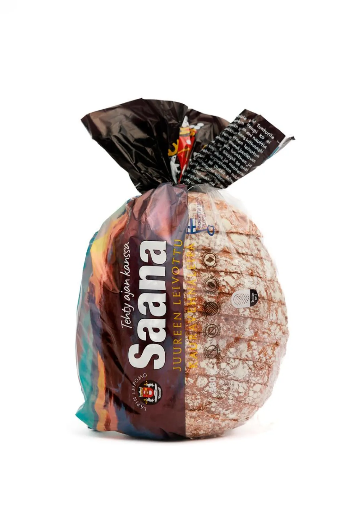 LAPIN LEIPOMO SAANA JUUREEN LEIVOTTU KAURAVEHNÄLEIPÄ 380 G