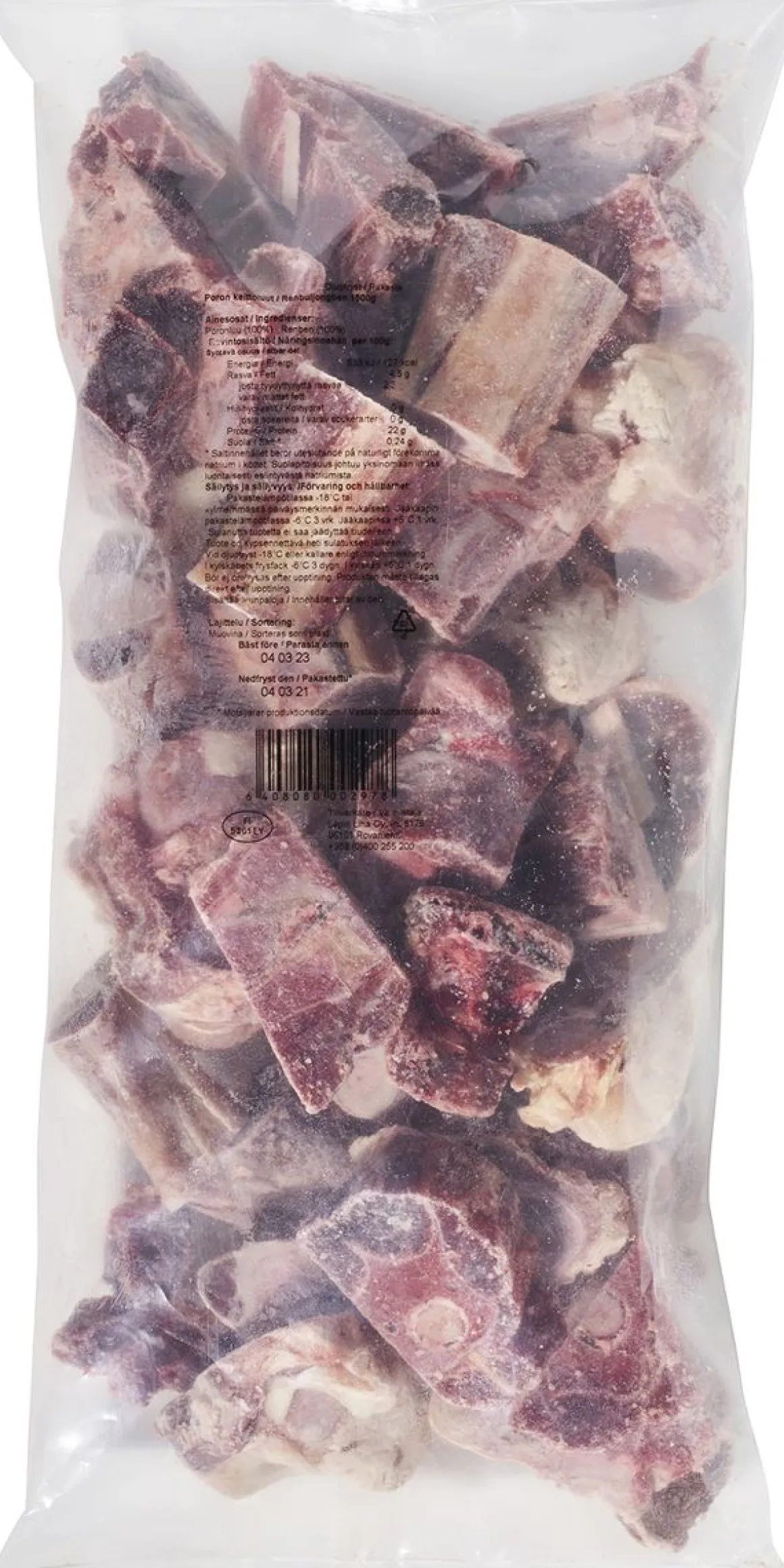 LAPIN LIHA PORON KEITTOLUUT 1,5 KG