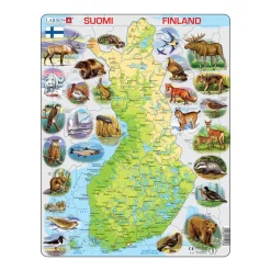 LARSEN SUOMEN KARTTA JA ELÄIMIÄ