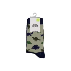 LASTEN 3-PACK SUKKA, DINOSAURUS/RAITA, KOOT 25/27-34/36