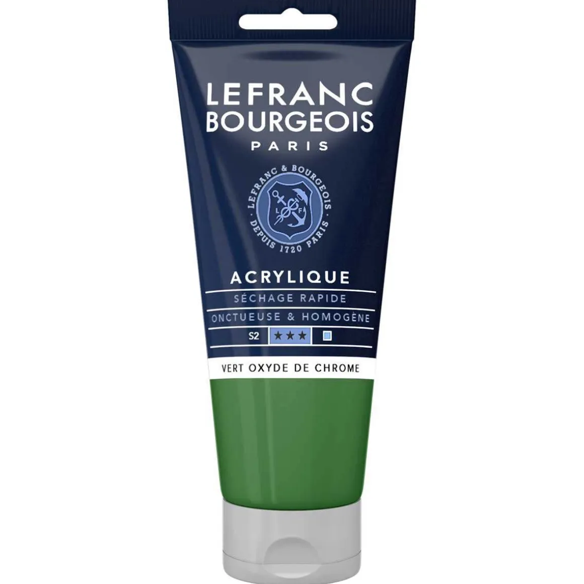 L&B FINE ACRYLIC 80ML 542 CHROMIUM OXIDE GREEN