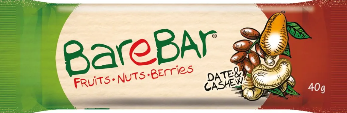 LEADER BAREBAR ENERGY TAATELI CASHEW LAKTON GTON 40 G