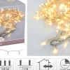 LED 192 VALOSARJA LÄMMIN VALKOINEN, TOIMII PARISTOILLA, ULKO