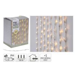 LED 220 VALOVERHO LÄMMIN VALKOINEN 200X100CM, SISÄ- JA ULKOKÄYTTÖÖN