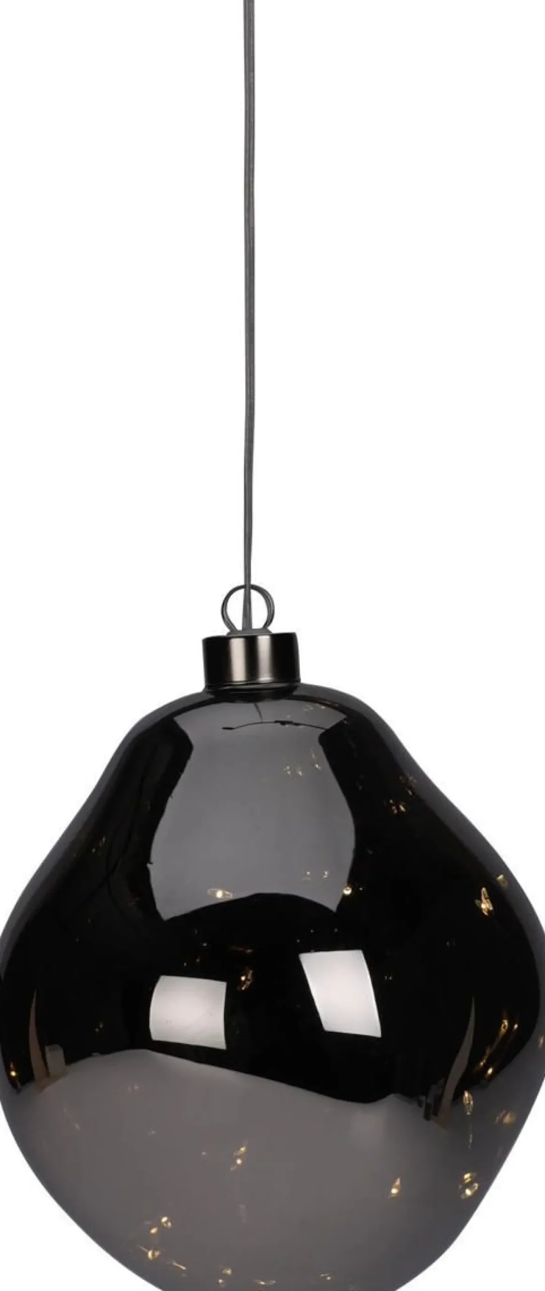 LED JOULUPALLO ORGAANISEN MUOTOINEN 15CM, LÄMMIN VALKOINEN, H
