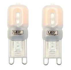 LED ENERGIE LAMPPU G9 2W, 170LM 3000K 2 KPL