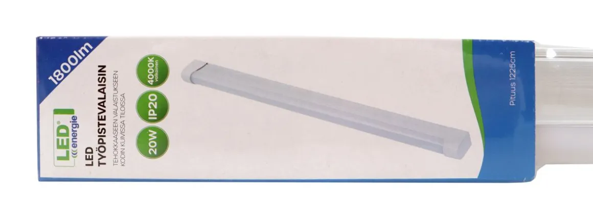 LED ENERGIE LED TYÖPISTEVALAISIN, T8, 20W, IP20, 1800LM