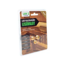 LED ENERGIE LISÄLAMPUT 3 KPL LED VALOSARJAAN 7031, MESSINKI
