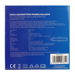 LED ENERGIE PANEELIVALAISIN LED 6W, 370LM, PINTA, 3CCT+HIMMENNE