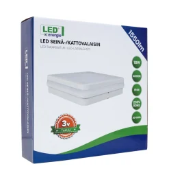 LED ENERGIE SEINÄ-/KATTOVALAISIN IP44 1550LM 18W 4000K, VALKOINEN