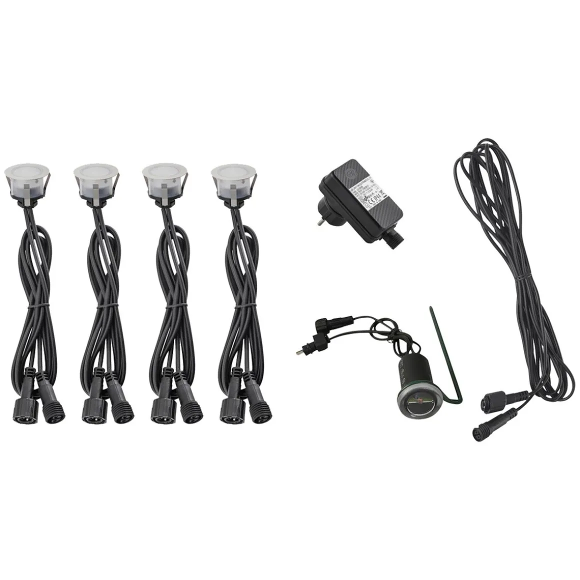 LED ENERGIE TERASSI- JA PORRASVALOSARJA 4-OSAINEN, 4 X 4W,