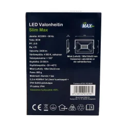 LED MAX VALONHEITIN SLIM MAX LED 30W 2400LM 4000K