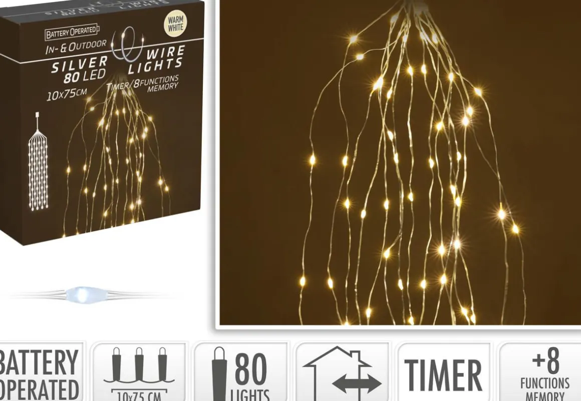 LED 80 PARISTOVALOLANKA, LÄMMIN VALKOINEN, SISÄKÄYTTÖÖN