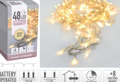 LED 48 PARISTOVALOSARJA TOIMINNOILLA JA AJASTIMELLA, LÄMMIN