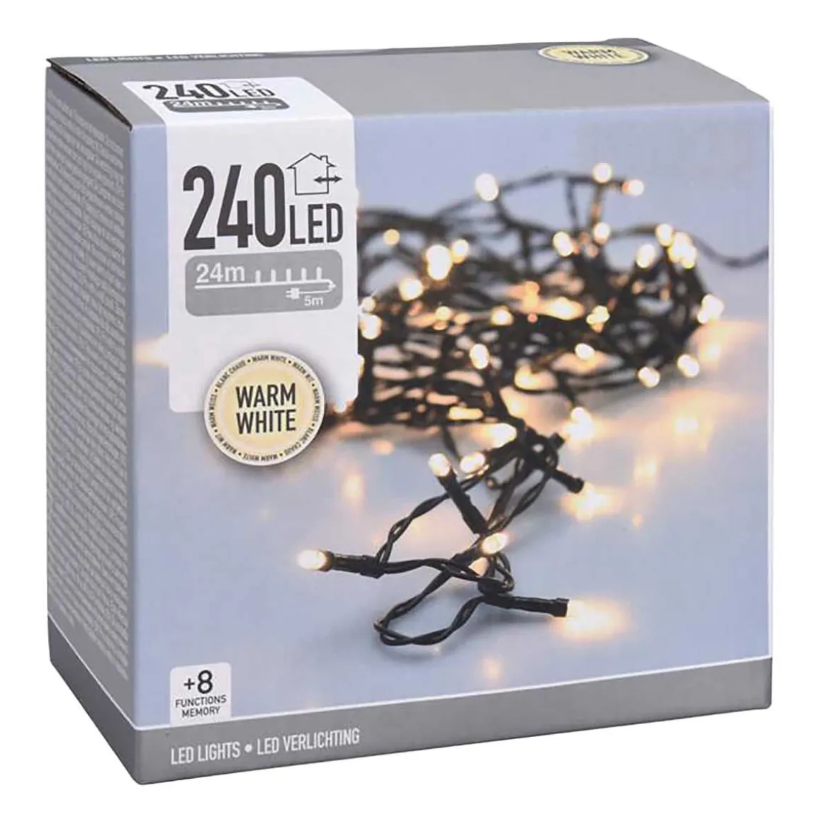 LED 240 PERUSVALOSARJA TOIMINNOILLA, LÄMMIN VALKOINEN, TUM