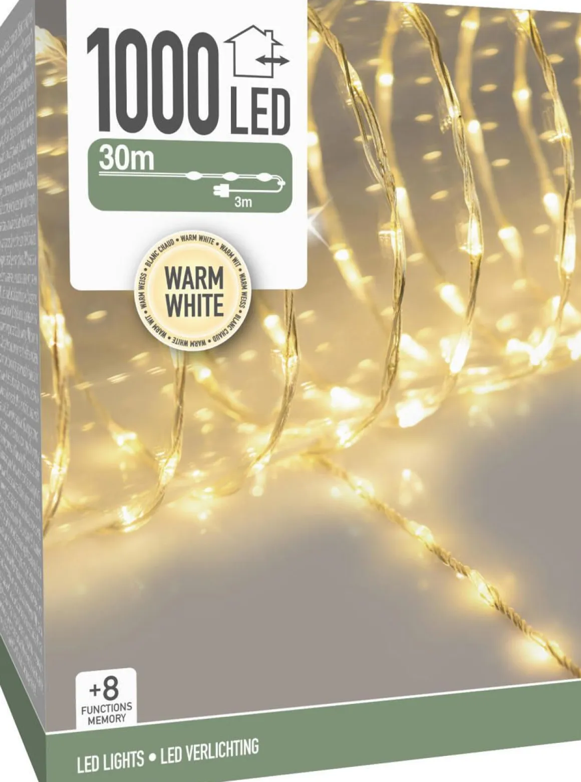 LED 1000 PERUSVALOSARJA TOIMINNOLLA, LÄMMINVALKOINEN, LÄPIN
