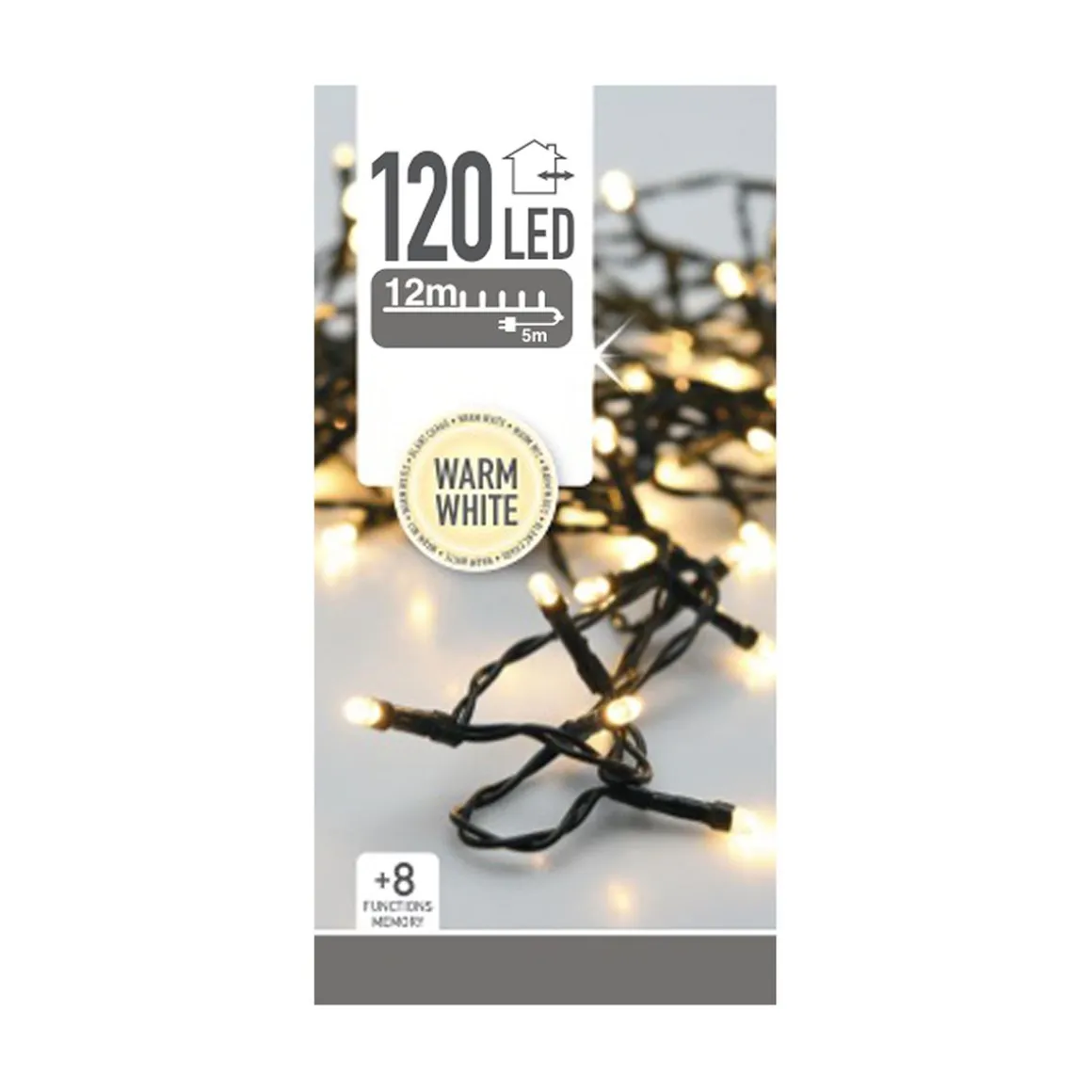 LED 120 PERUSVALOSARJA TOIMINNOILLA, LÄMMIN VALKOINEN, TUM