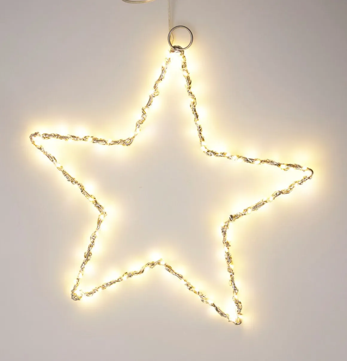 LED TÄHTI IKKUNAAN 30CM HOPEA