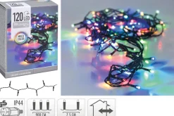 LED 120 VALOSARJA MONIVÄRI, VIHREÄ JOHTO, SISÄ- JA ULKOKÄYTTÖÖN