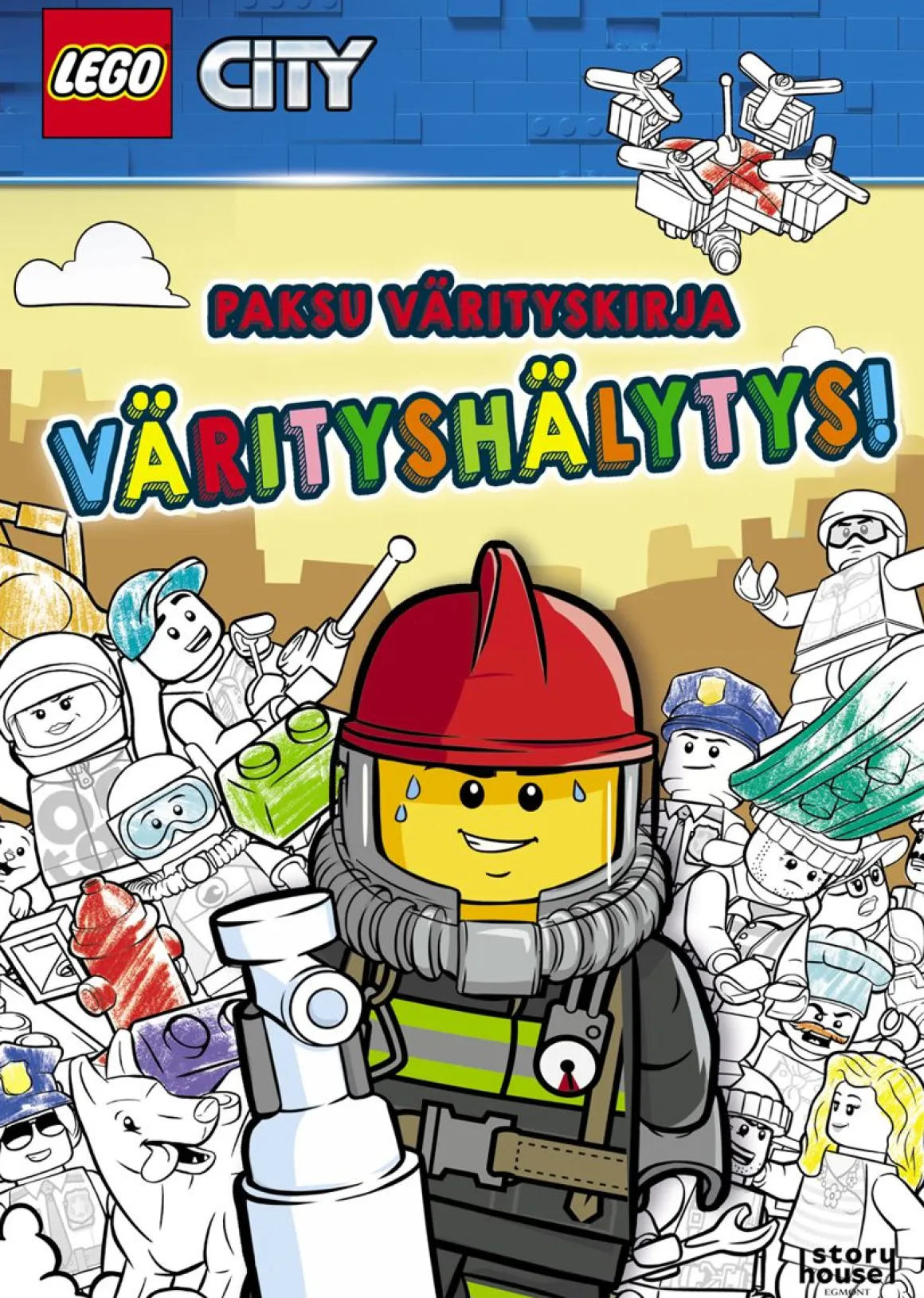 LEGO CITY VÄRITYSHÄLYTYS! PAKSU VÄRITYSKIRJA