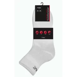 LENZ PERFORMANCE QUARTER TECH SUKKA 3-PACK VALKOINEN 39-42