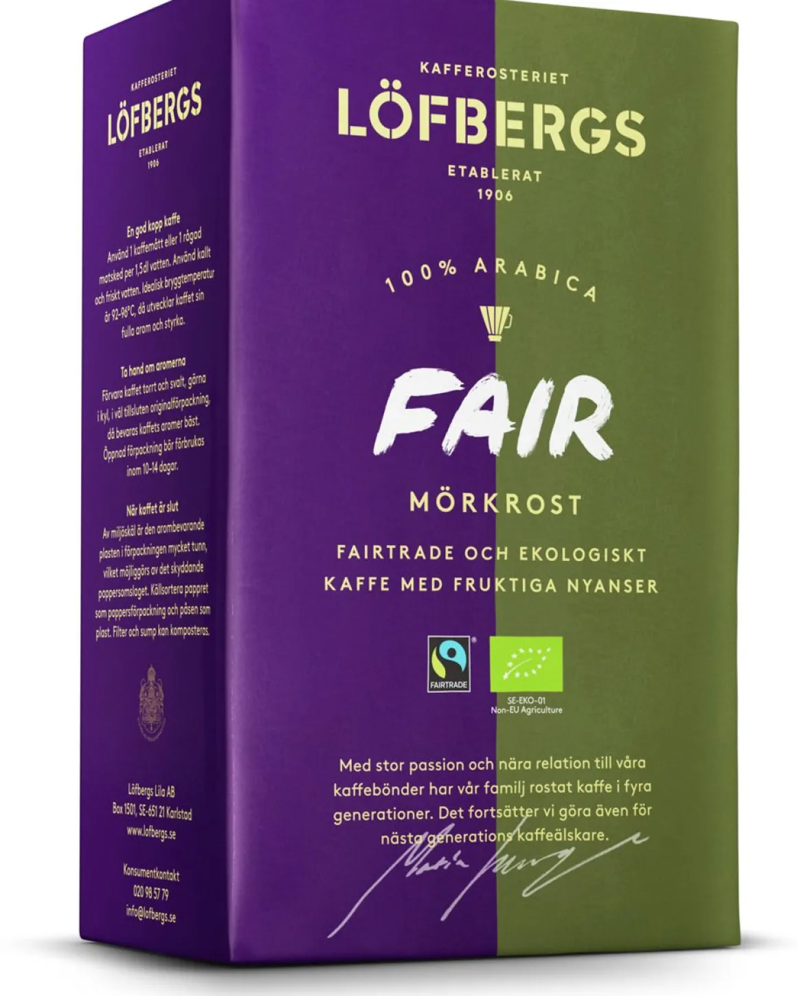 LÖFBERGS LILA FAIR MÖRKROST LUOMU 450 G