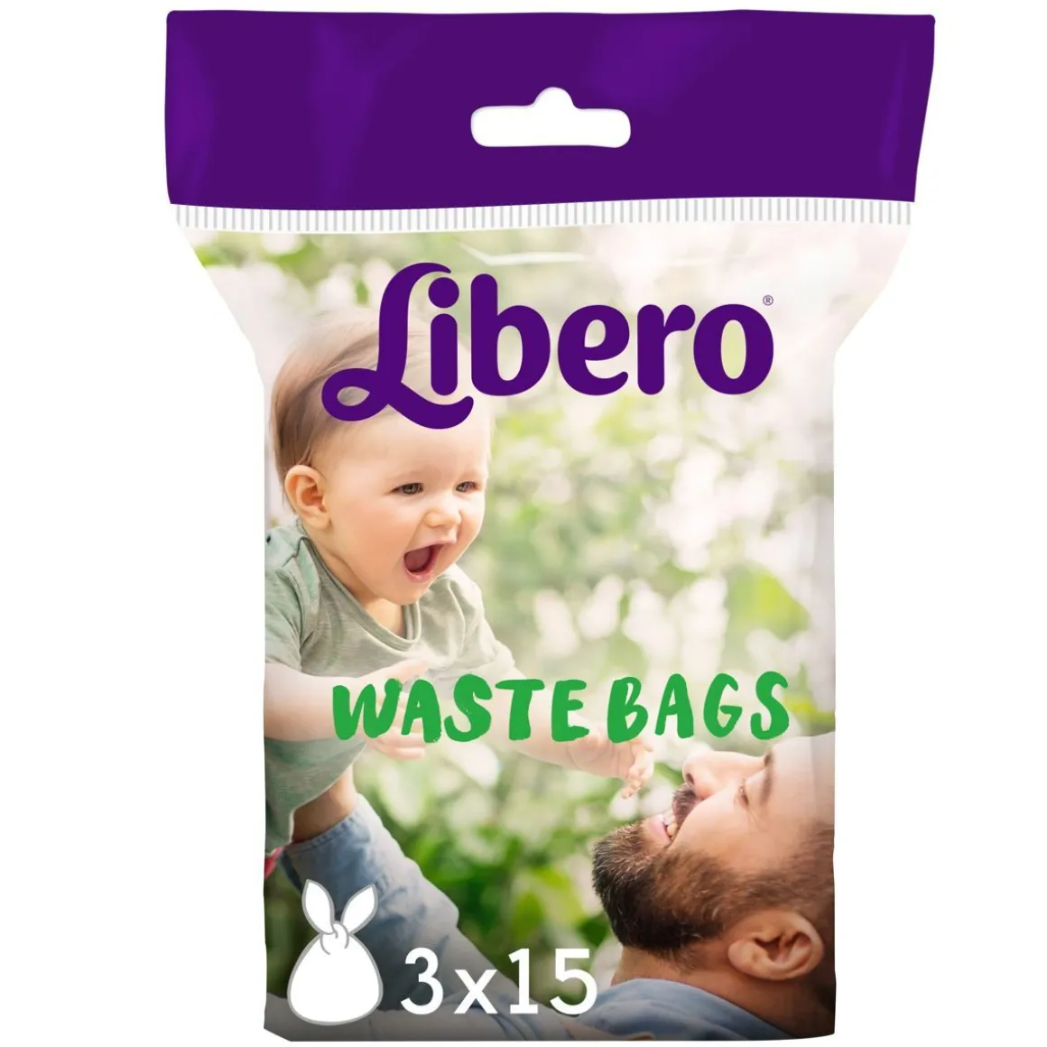 LIBERO JÄTEPUSSI KÄYTETYILLE VAIPOILLE 45 KPL