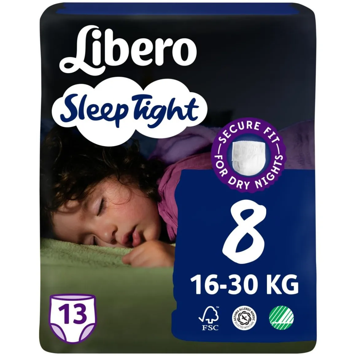 LIBERO SLEEPTIGHT 8 16-30KG 13KPL 13 KPL