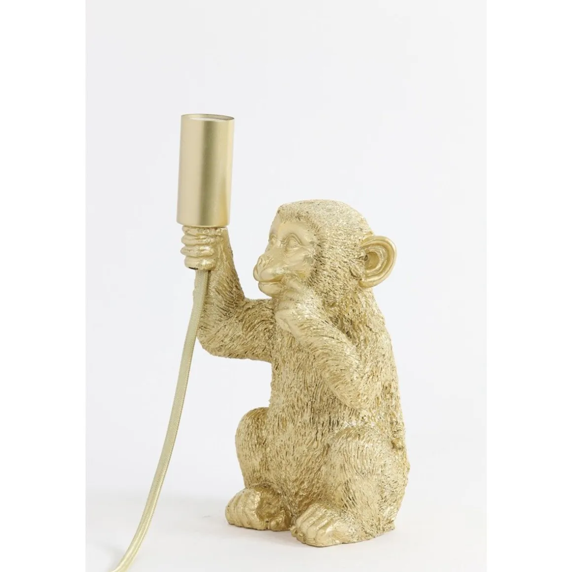 LIGHT&LIVING MONKEY PÖYTÄVALAISIN APINA KULTA 23,5CM