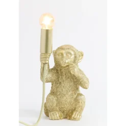 LIGHT&LIVING MONKEY PÖYTÄVALAISIN APINA KULTA 23,5CM
