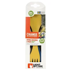 LIGHT MY FIRE SPORK ORIGINAL 2-PACK YELLOW/BLUE