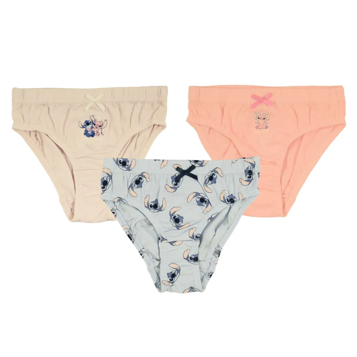 LILO&STITCH TYTTÖJEN LILO&STITCH 3-PACK ALUSHOUSUT 130