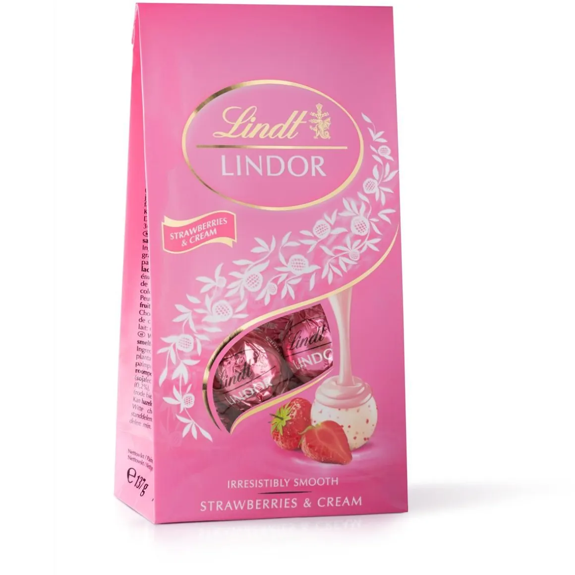 LINDOR MANSIKKAINEN VALKOSUKLAA KUULA 137 G