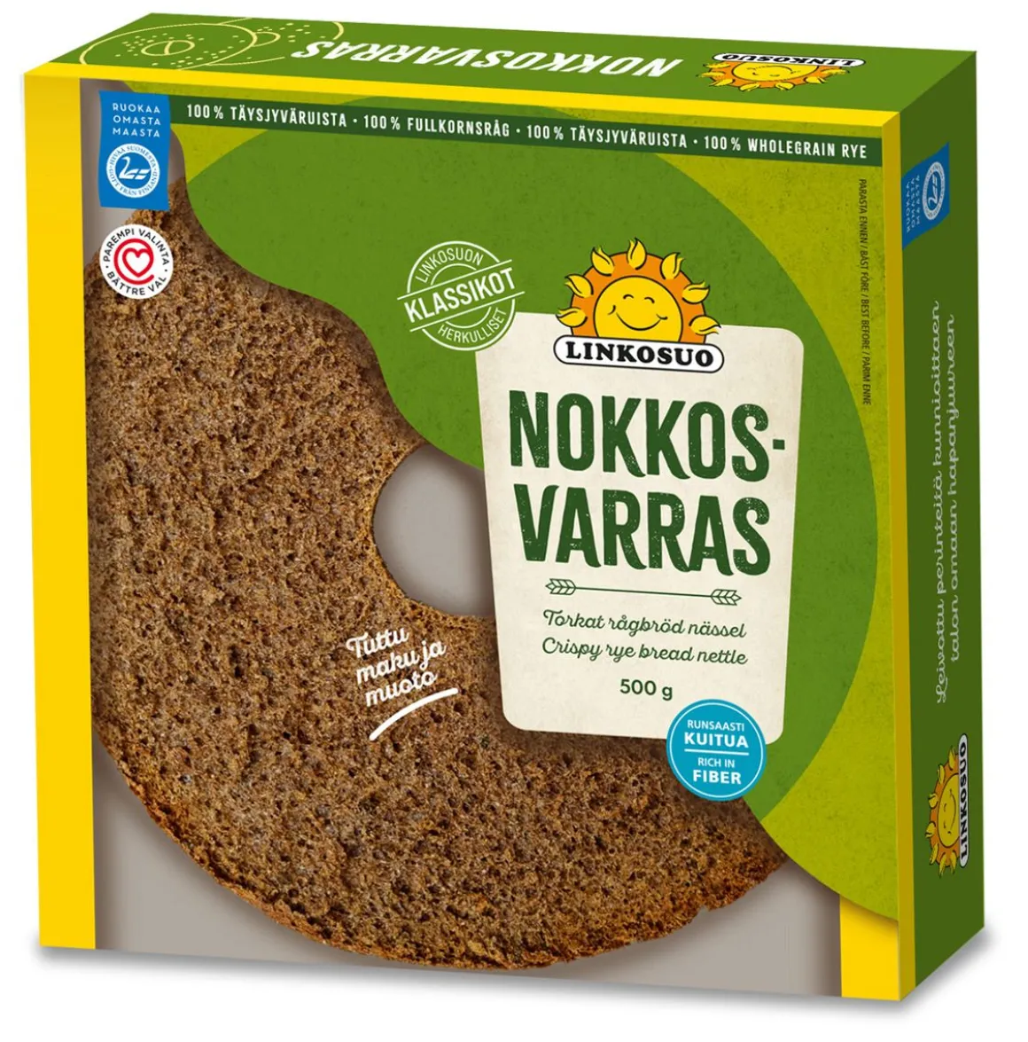 LINKOSUO NOKKOSVARRASLEIPÄ 500 G
