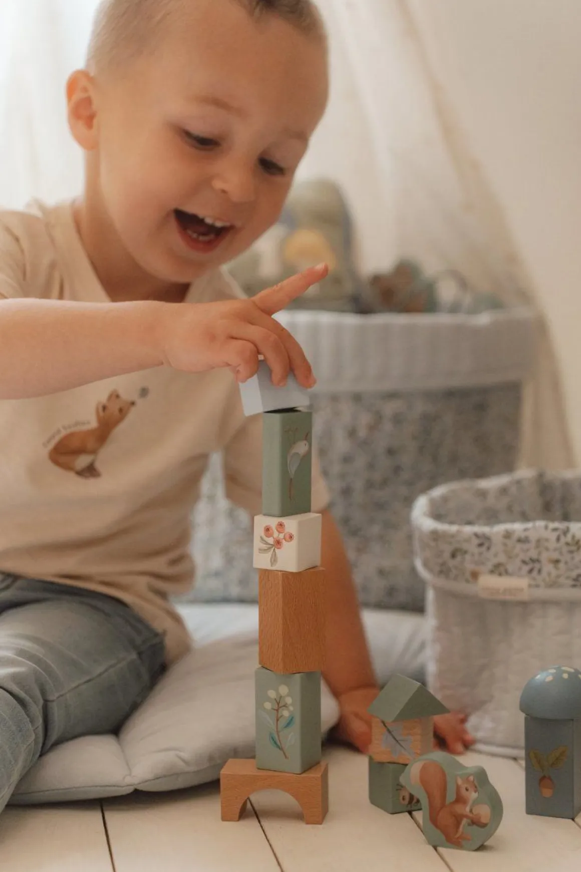 LITTLE DUTCH FOREST FRIENDS RAKENNUSPALIKAT 50KPL FSC