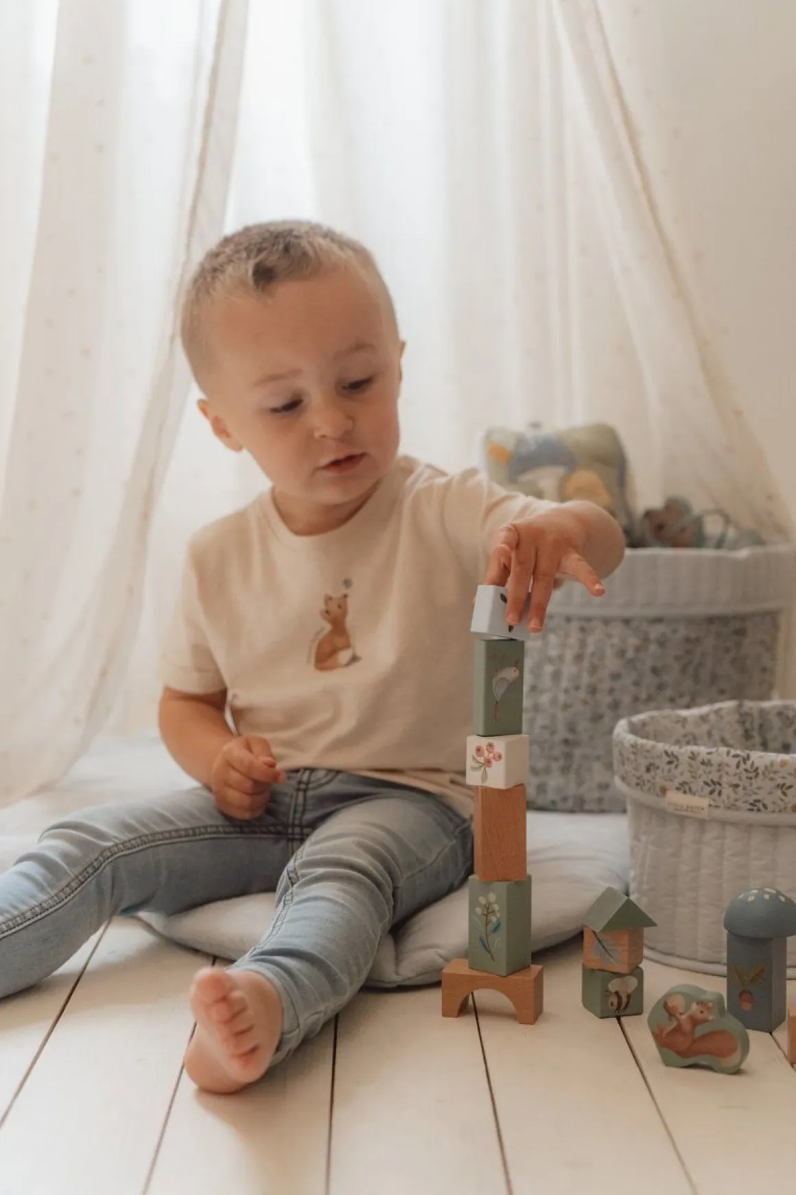 LITTLE DUTCH FOREST FRIENDS RAKENNUSPALIKAT 50KPL FSC